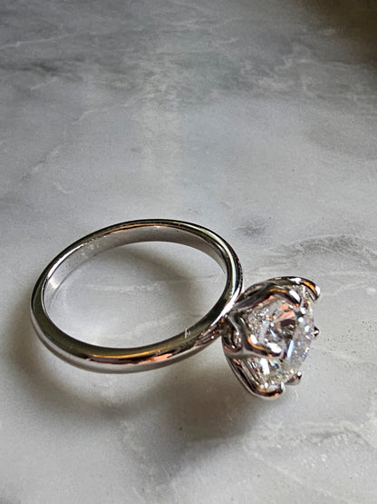 Petal engagement ring