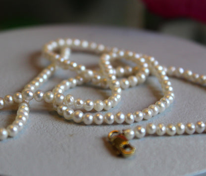 3mm pearl necklace