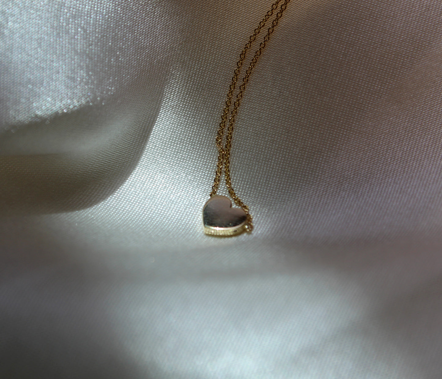 14k gold heart necklace
