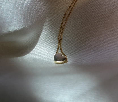 14k gold heart necklace