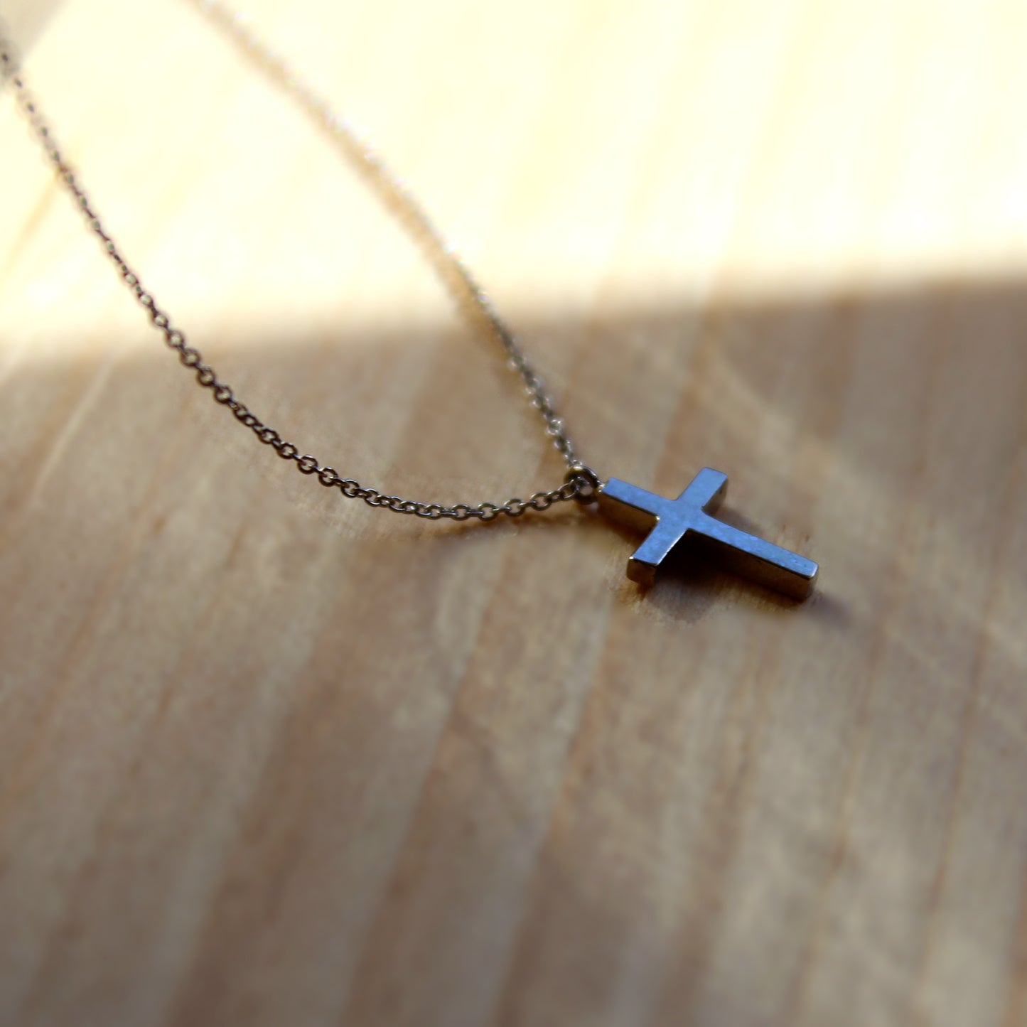 petite cross necklace