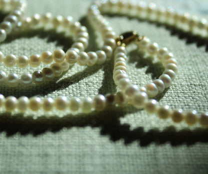 3mm pearl necklace