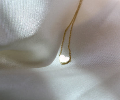 14k gold heart necklace