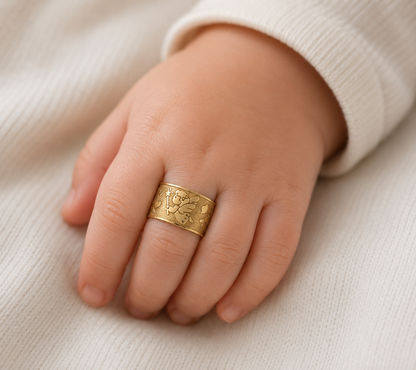 baby ring, dol ring, 1st birthday ring, baby angel ring, 24k ring, 돌반지, 백일반지, 24k solid gold ring for a baby, baptism ring, baby gift, gift