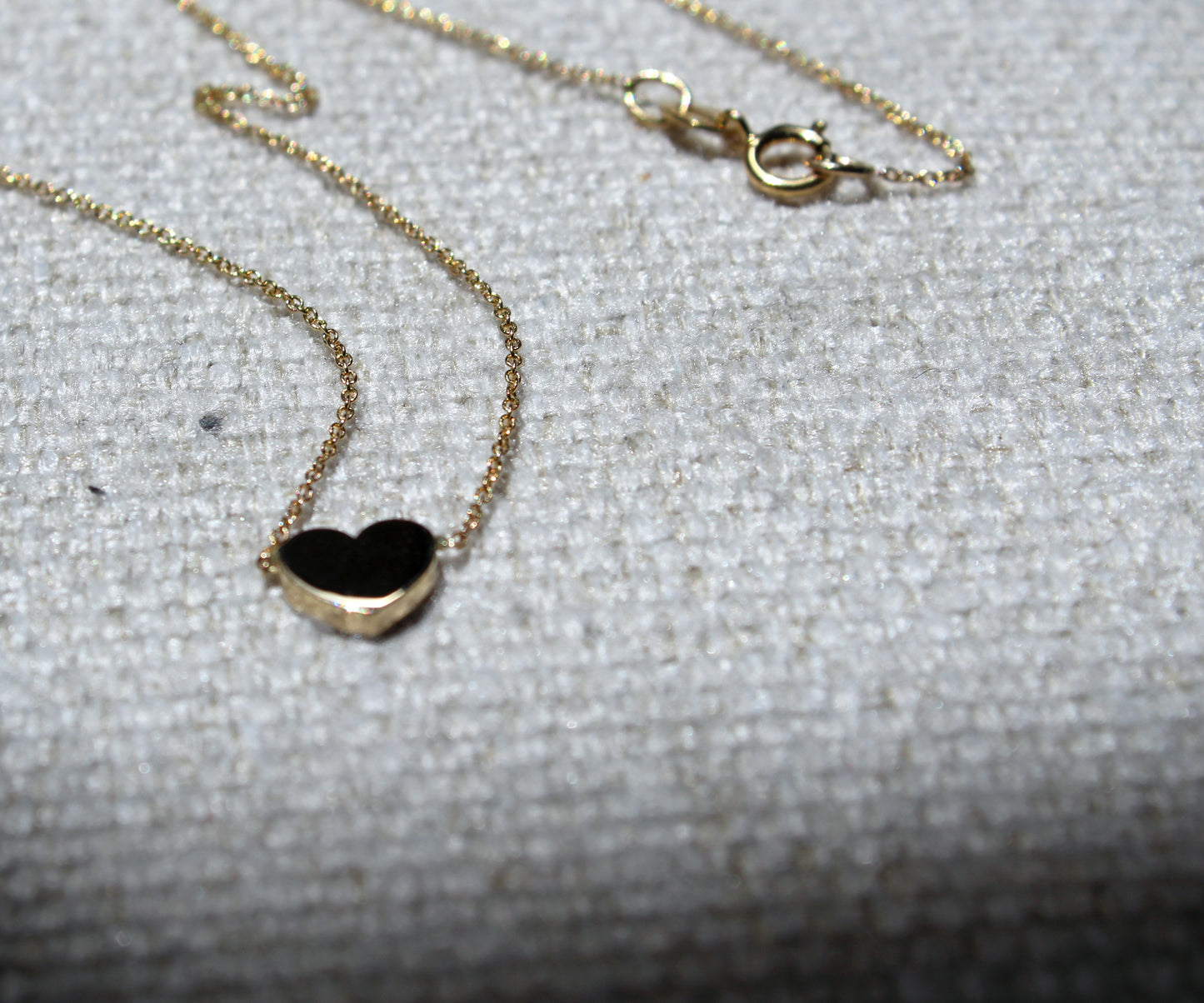 14k gold heart necklace