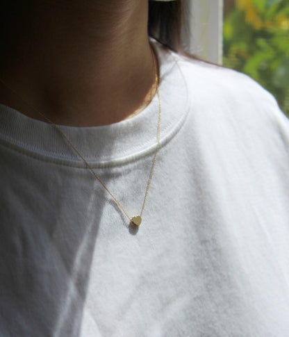 14k gold heart necklace