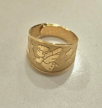 baby ring, dol ring, 1st birthday ring, baby angel ring, 24k ring, 돌반지, 백일반지, 24k solid gold ring for a baby, baptism ring, baby gift, gift