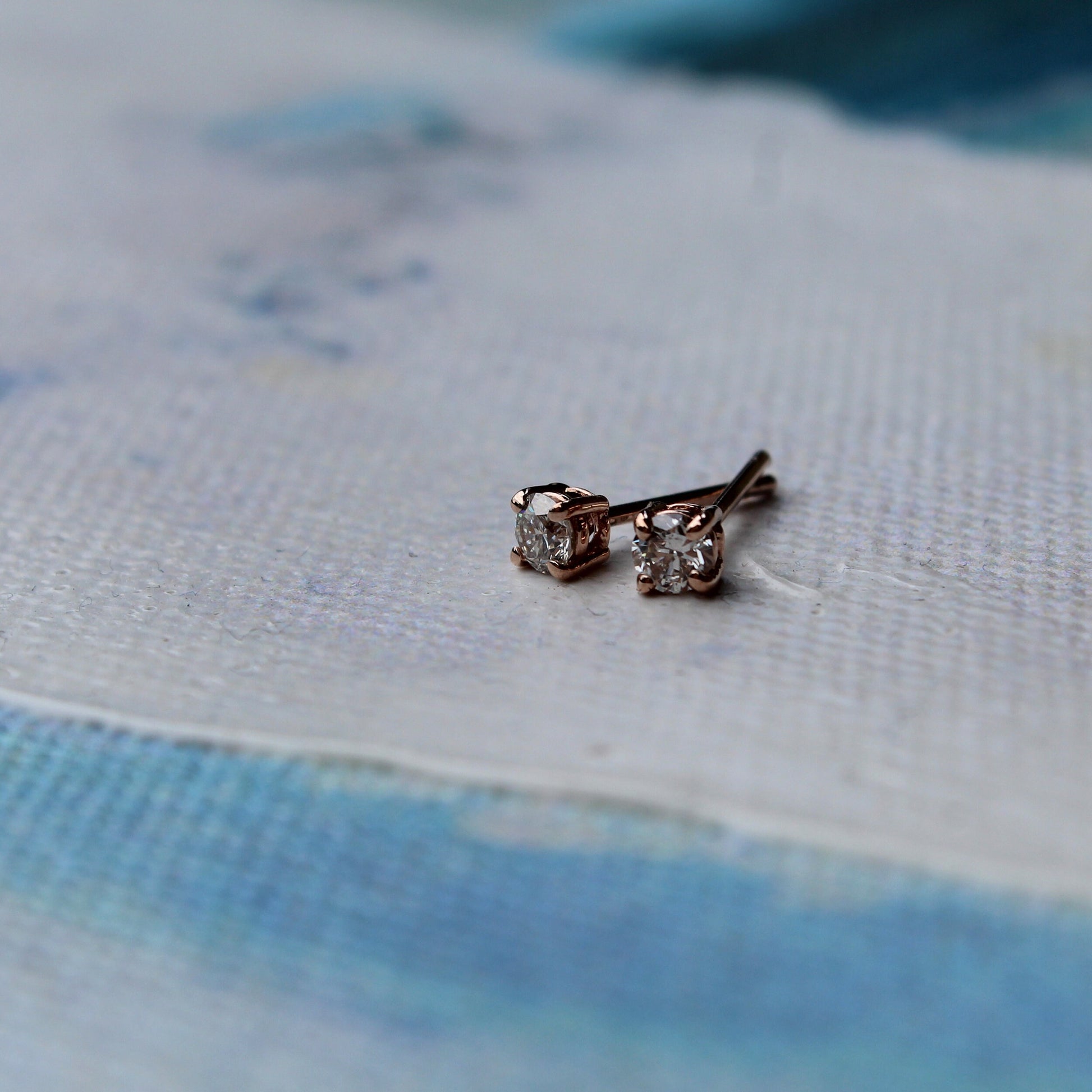 diamond stud, 3mm diamond stud, diamond earring, simple diamond stud, stud, gift, Christmas gift, anniversary gift, simple stud, birthday