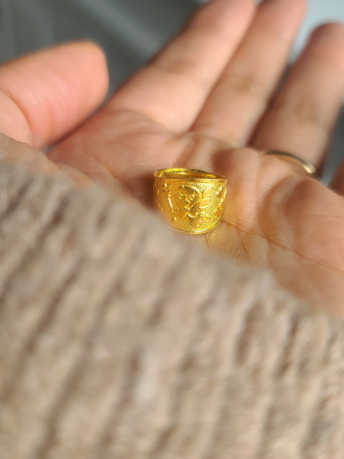 baby ring, dol ring, 1st birthday ring, baby angel ring, 24k ring, 돌반지, 백일반지, 24k solid gold ring for a baby, baptism ring, baby gift, gift