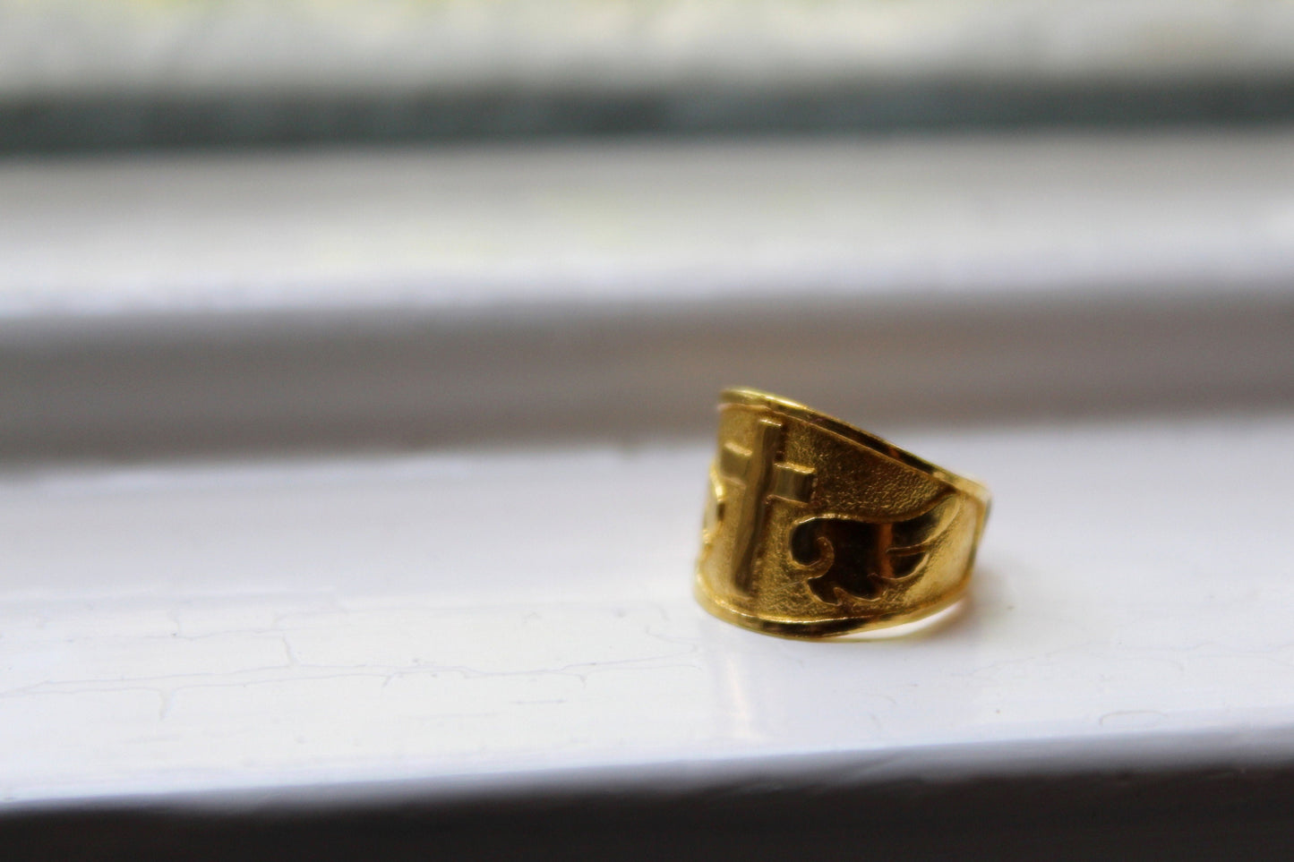 cross wing dohl ring, dol ring, hundredth day baby ring, 돌반지, 백일반지, 1st birthday ring, Korean traditional baby ring, 24k baby ring